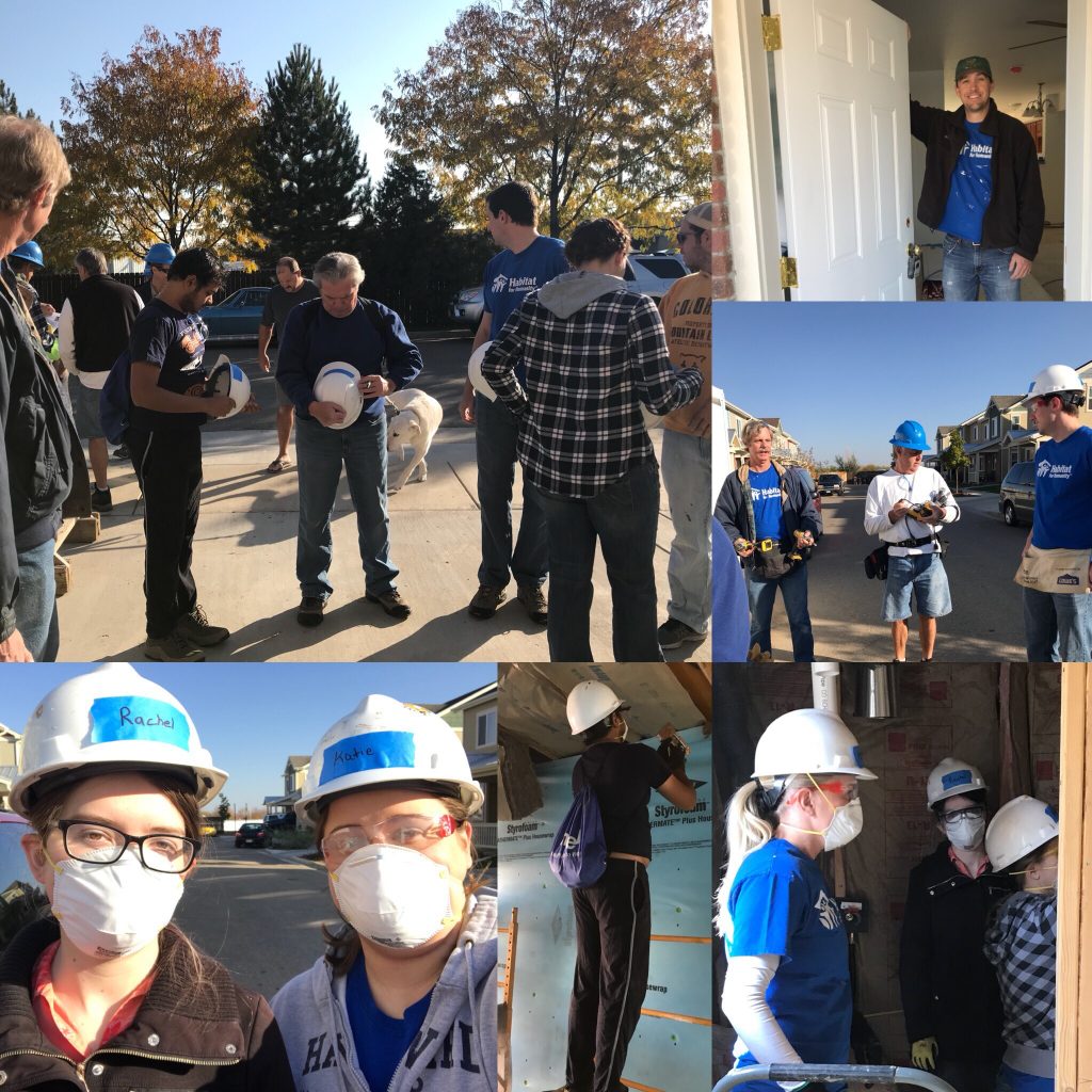 AnswerOn volunteers at Habitat for Humanity